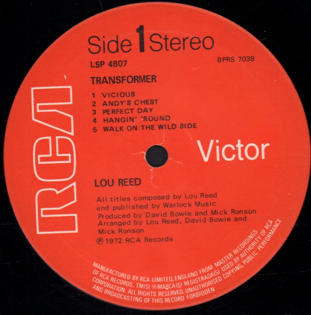 Lou Reed - Transformer - Lp