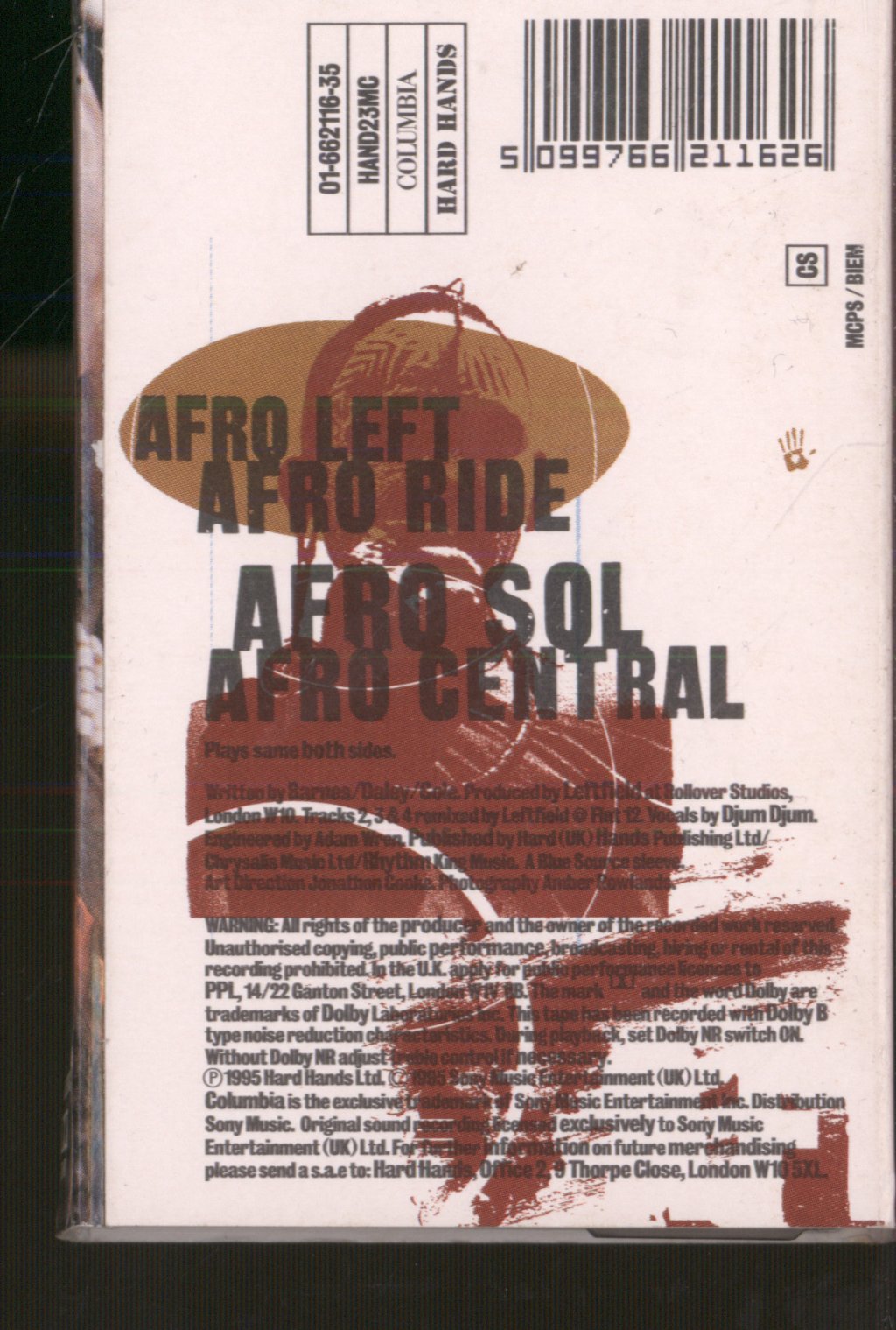 Leftfield - Afro-Left EP - Cassette