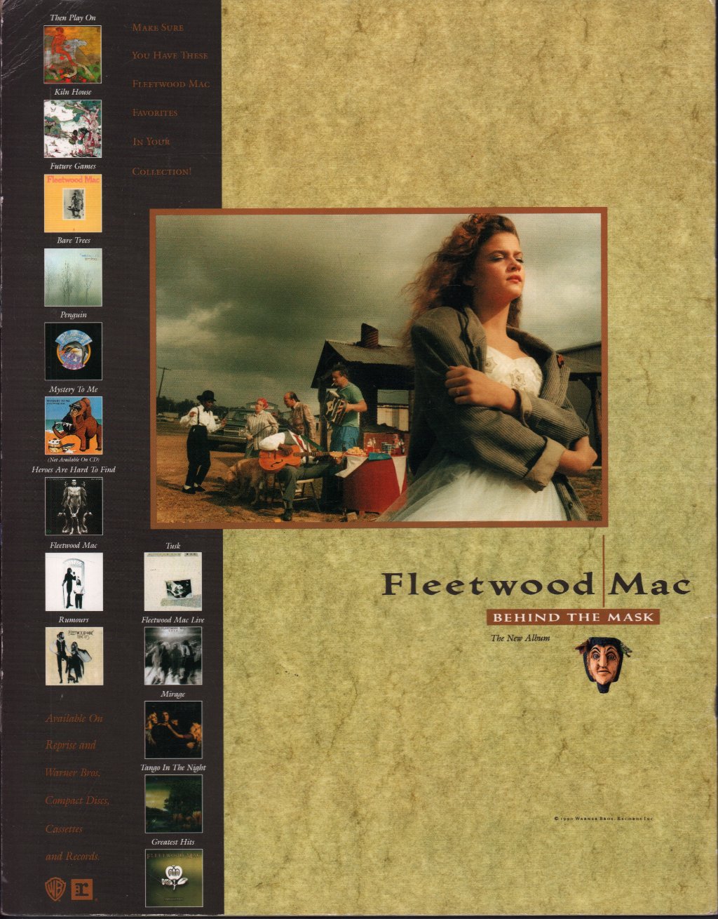 Fleetwood Mac - Behind The Mask world tour 1990 - Tour Programme