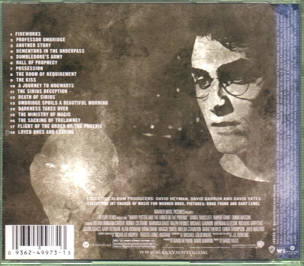 Nicholas Hooper - Harry Potter And The Order Of The Phoenix (Original Motion Picture Soundtrack) - Cd