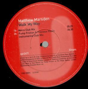 Matthew Marsden - Walk My Way - 12 Inch