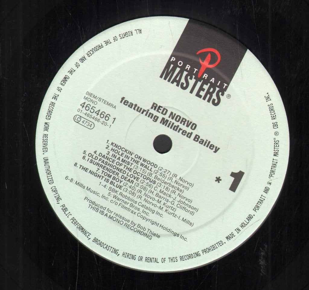 Red Norvo - Featuring Mildred Bailey - Lp