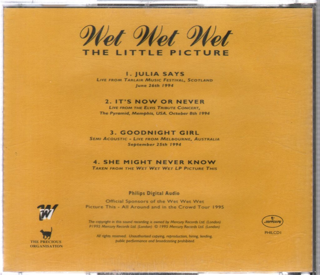 Wet Wet Wet - Little Picture - Cd