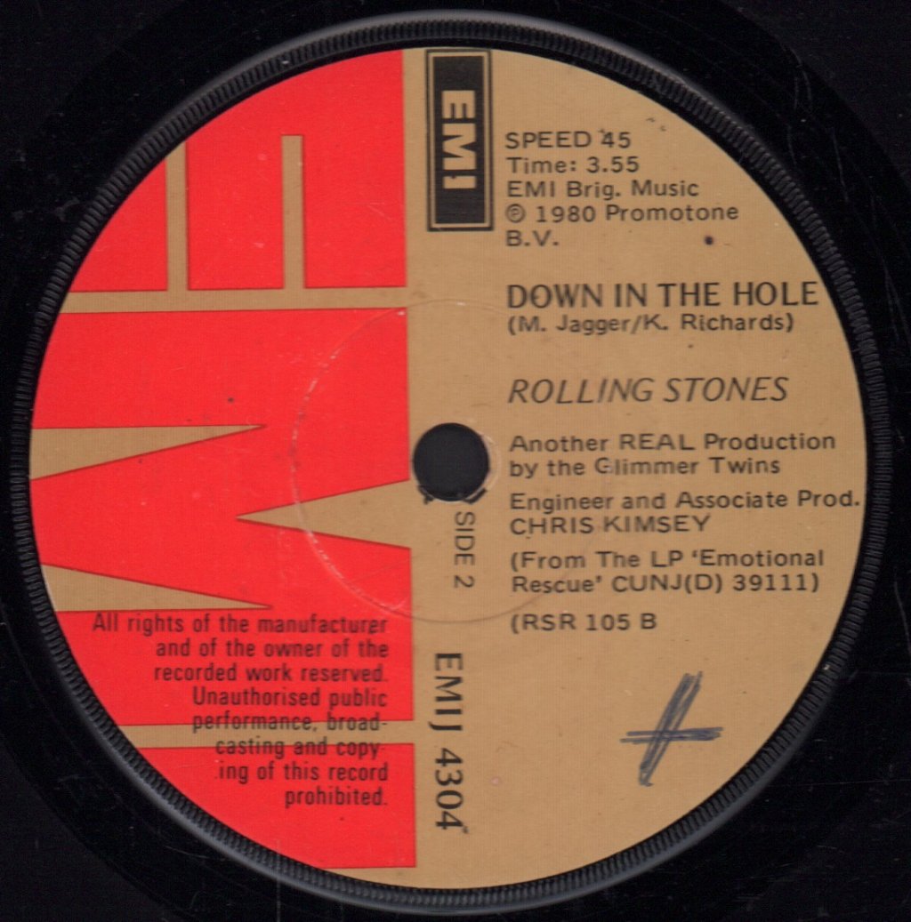 Rolling Stones - Emotional Rescue - 7 Inch