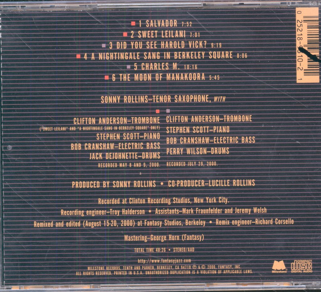 Sonny Rollins - This Is What I Do - Cd