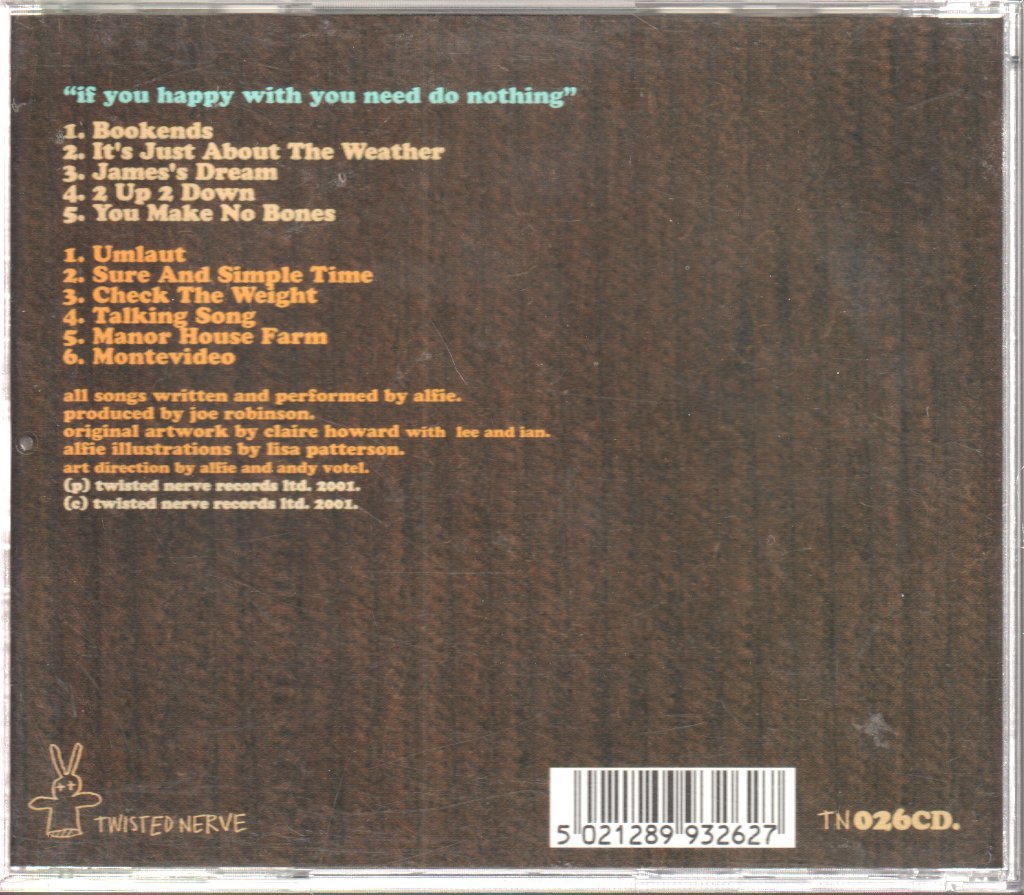 Alfie - If You Happy With You Need Do Nothing - Cd