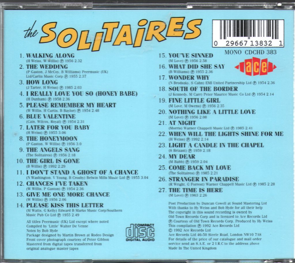 Solitaires - Walking Along With... - Cd