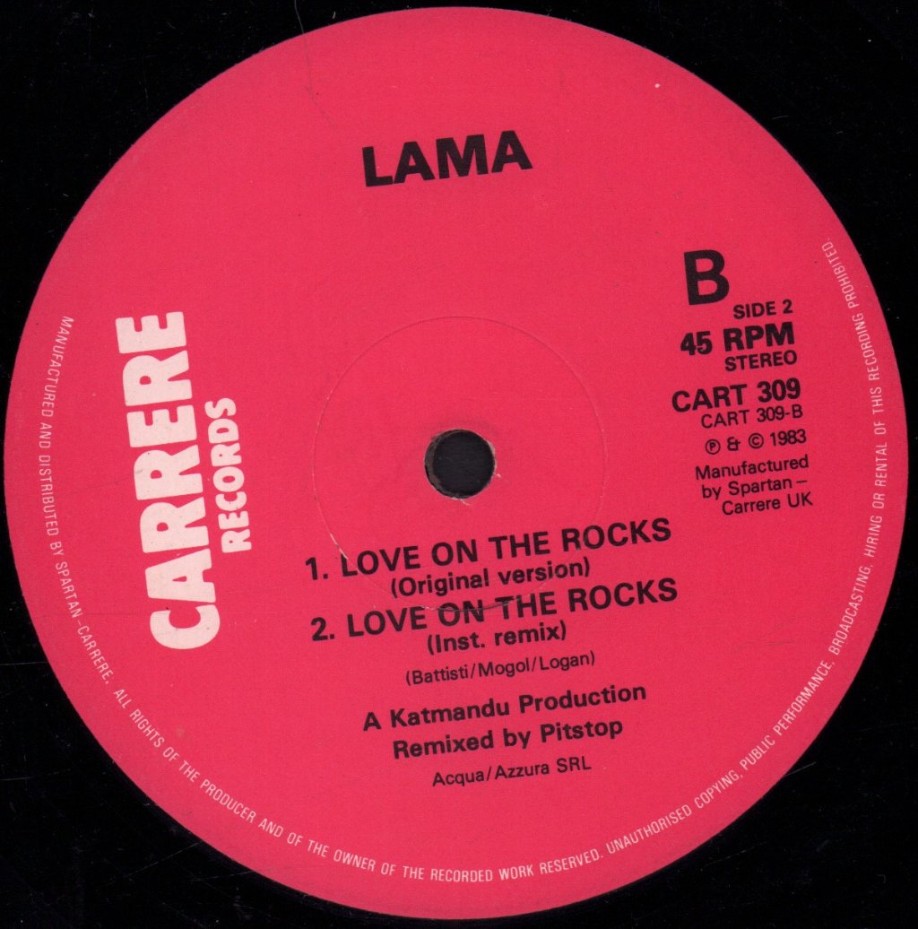 Lama - Love On The Rocks - 12 Inch