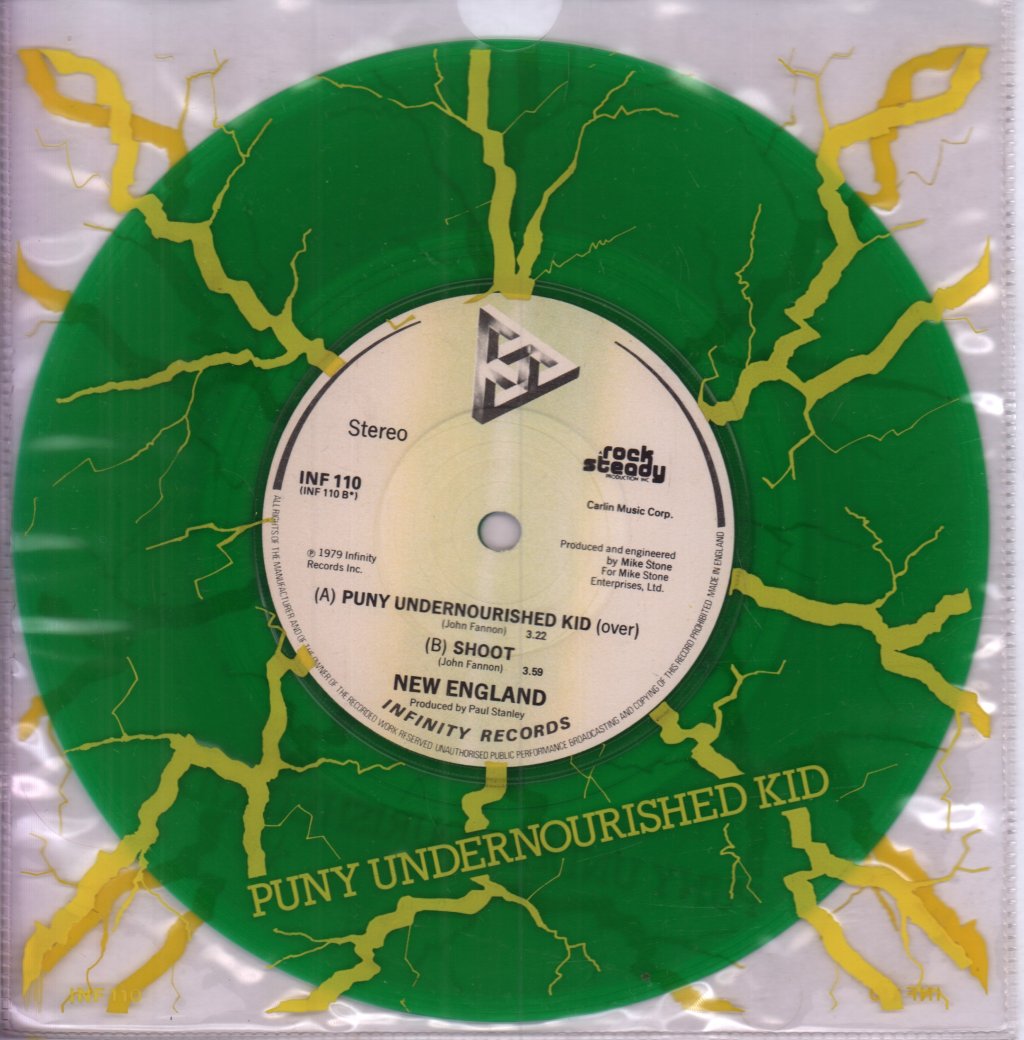 New England (Aor/Rock Group) - Puny Undernourished Kid - 7 Inch
