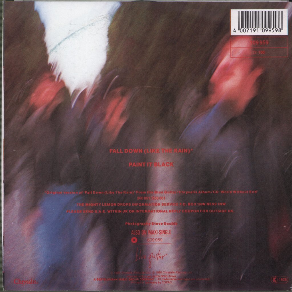 Mighty Lemon Drops - Fall Down (Like The Rain) - 7 Inch