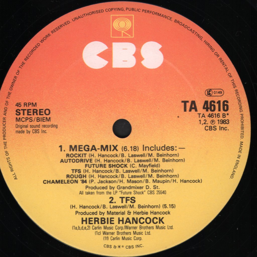 Herbie Hancock - Hardrock - 12 Inch