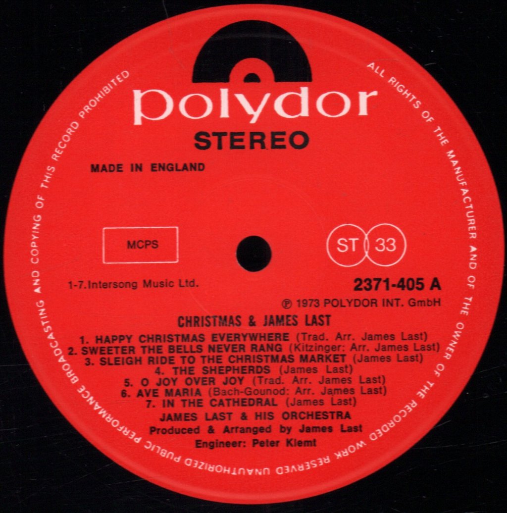 James Last - And Christmas - Lp