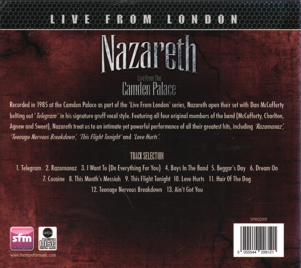 Nazareth - Live From London - Cd