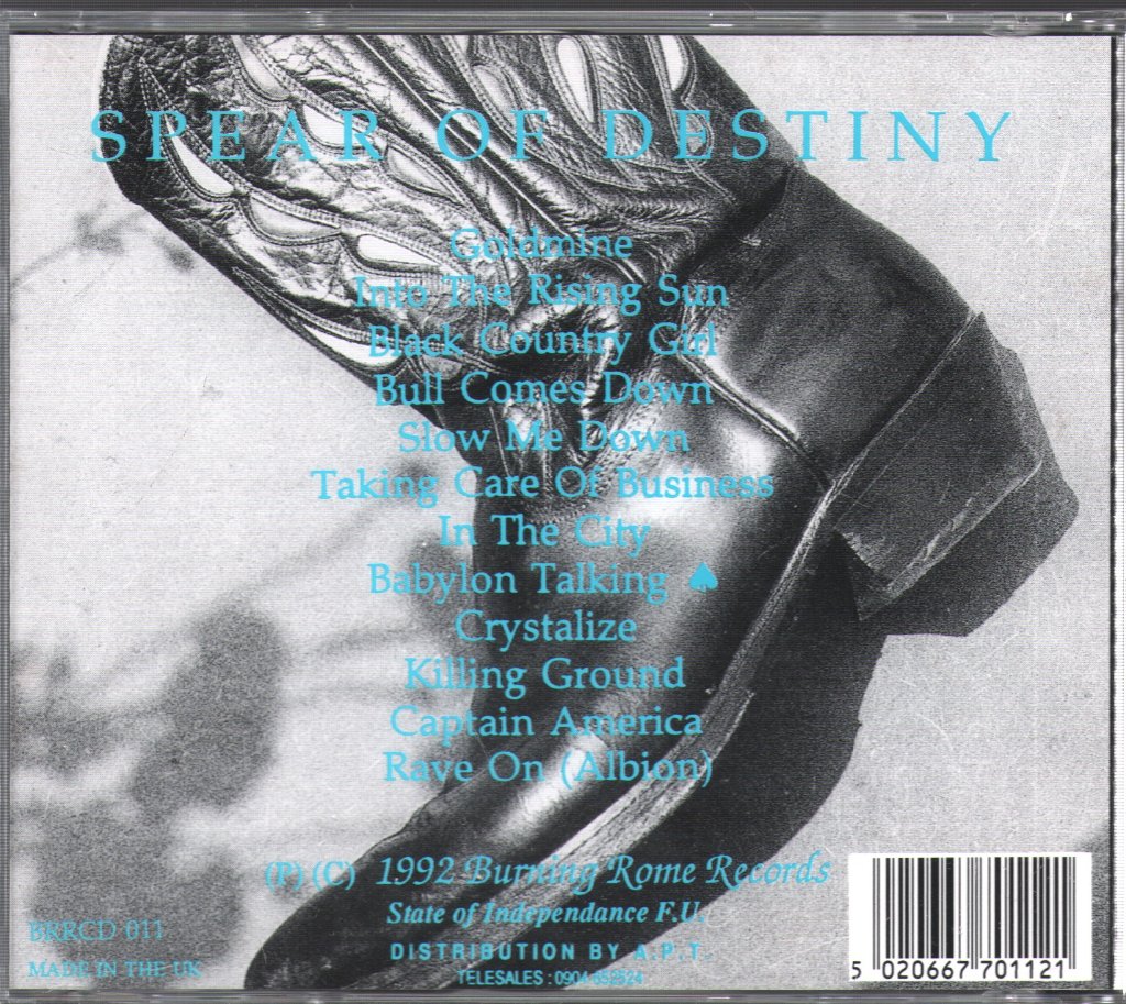 Spear Of Destiny - Sod's Law - Cd