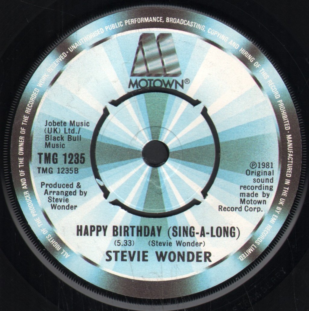 Stevie Wonder - Happy Birthday - 7 Inch