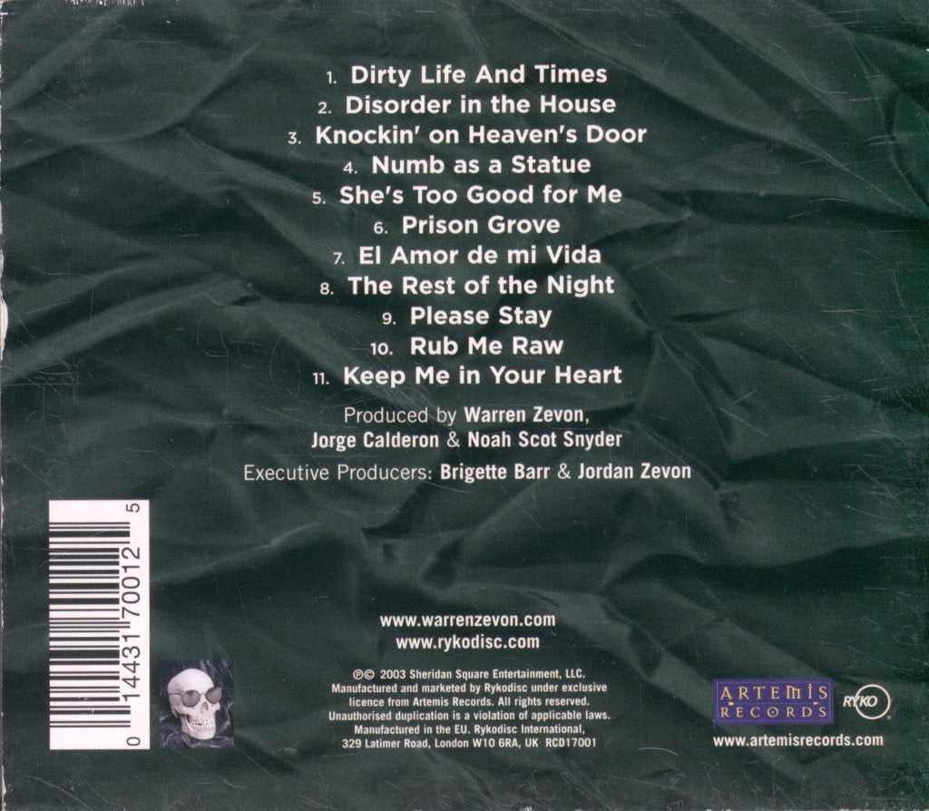 Warren Zevon - Wind - Cd