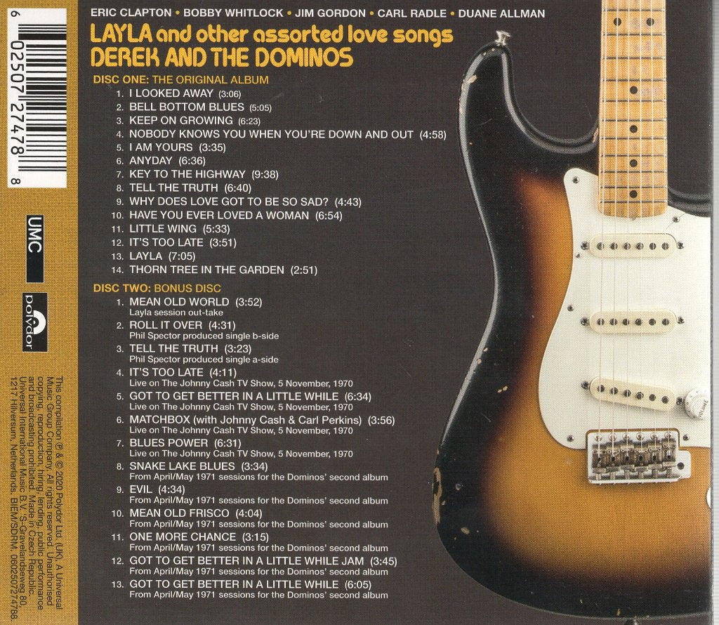 Derek & The Dominos - Layla And Other Assorted Love Songs - Double Cd