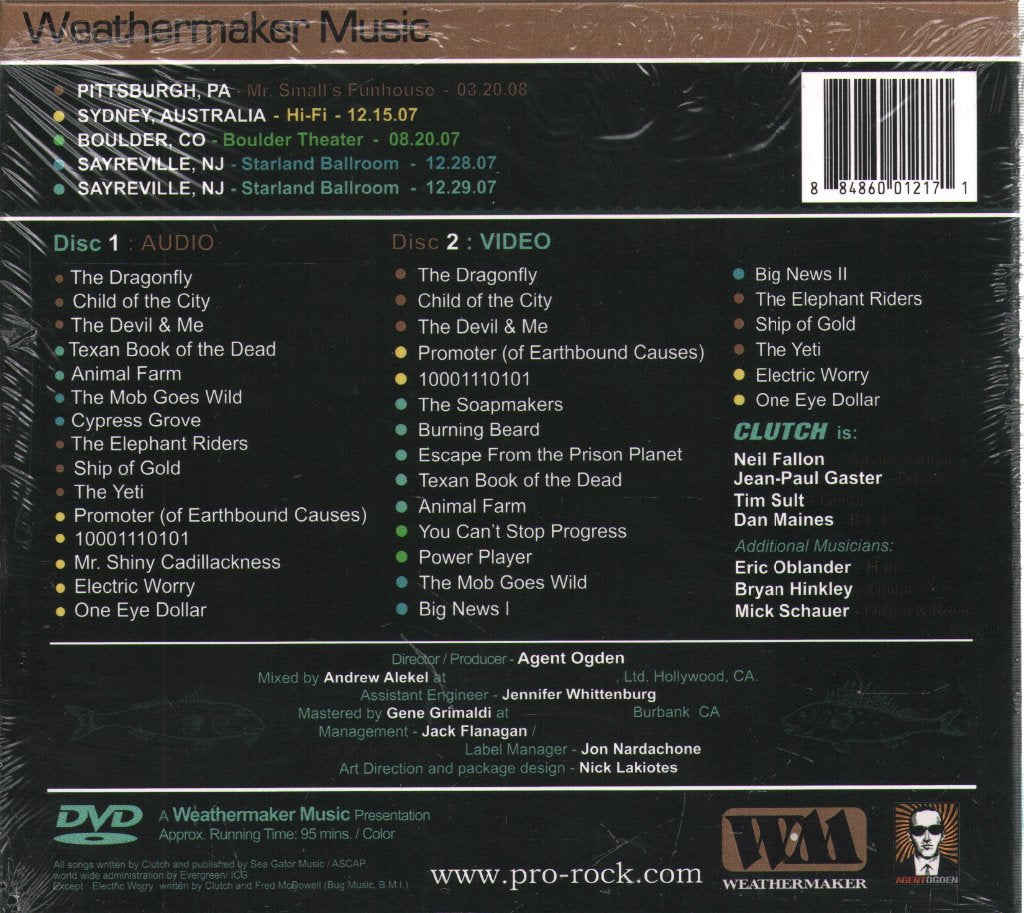 Clutch - Full Fathom Five: Audio / Video Field Recordings 2007-2008 - Cd/Dvd