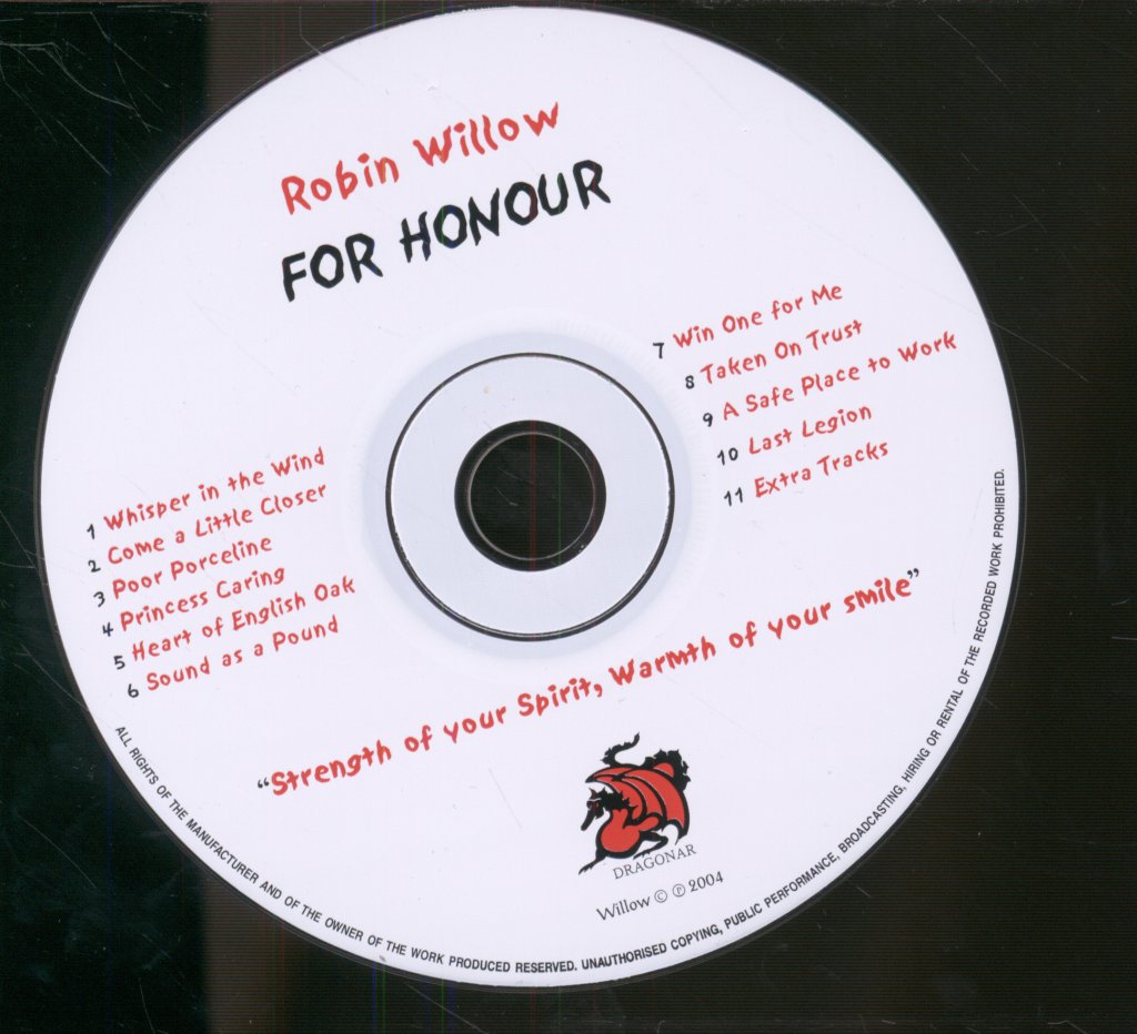 Robin Willow - For Honour - Cd