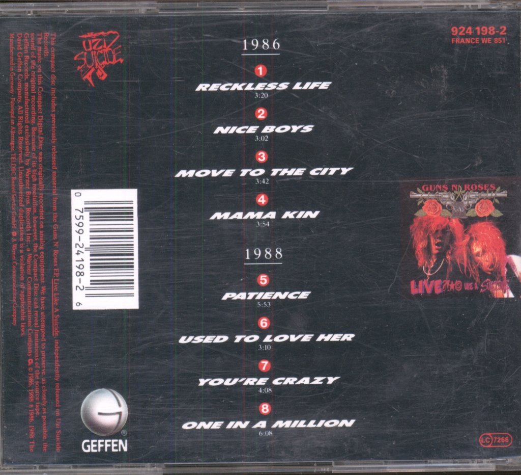 Guns N' Roses - G N' R Lies - Cd
