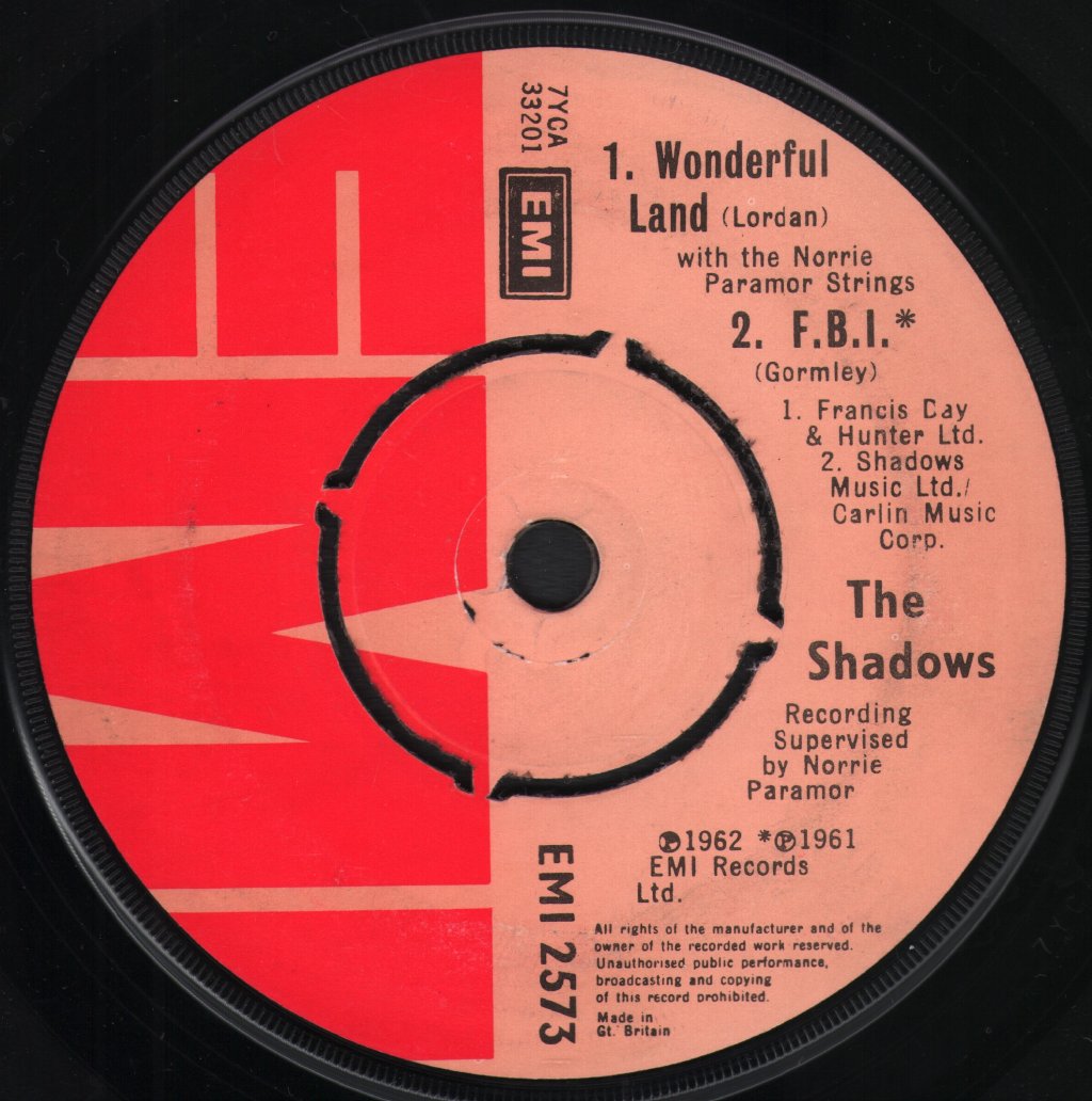 Shadows - Apache - 7 Inch