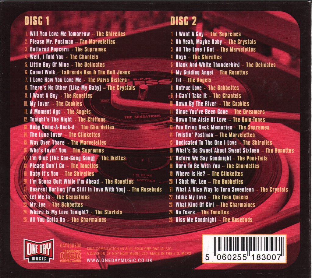 Various Artists - Will You Love Me Tomorrow (The Girl Groups Of The 50s & 60s) - Double Cd