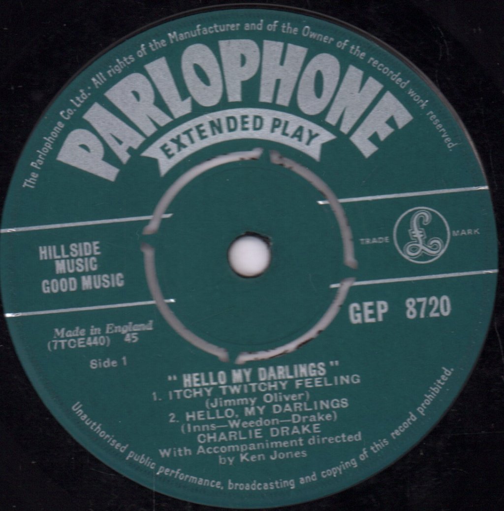 Charlie Drake - Hello My Darlings - 7 Inch