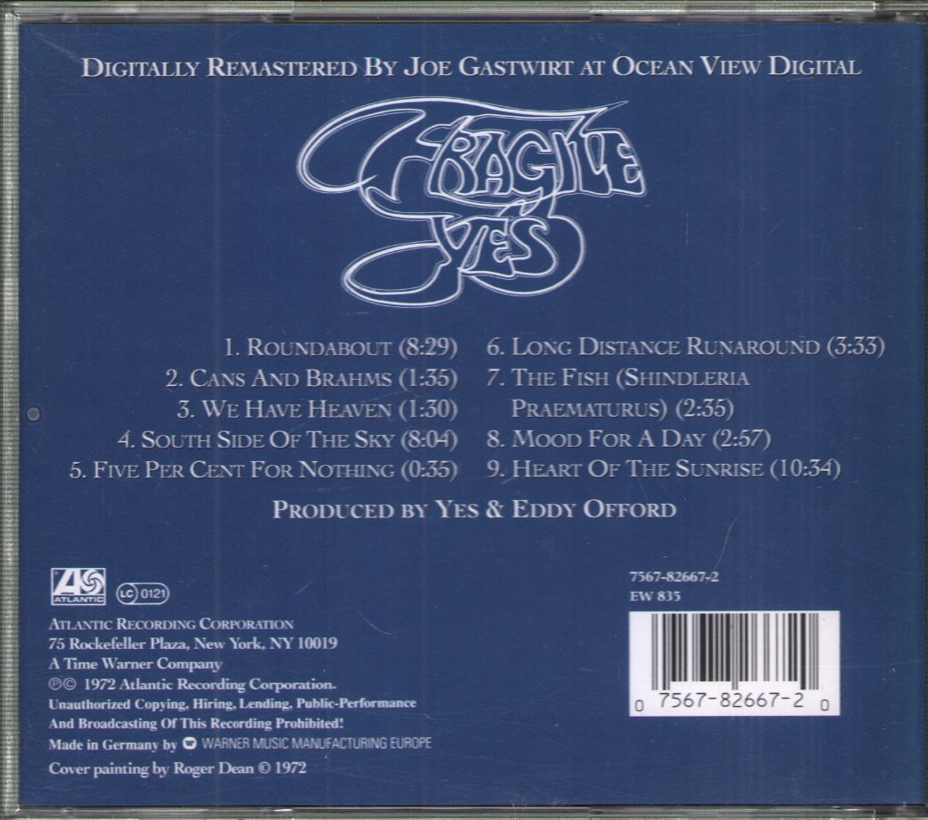 Yes - Fragile - Cd