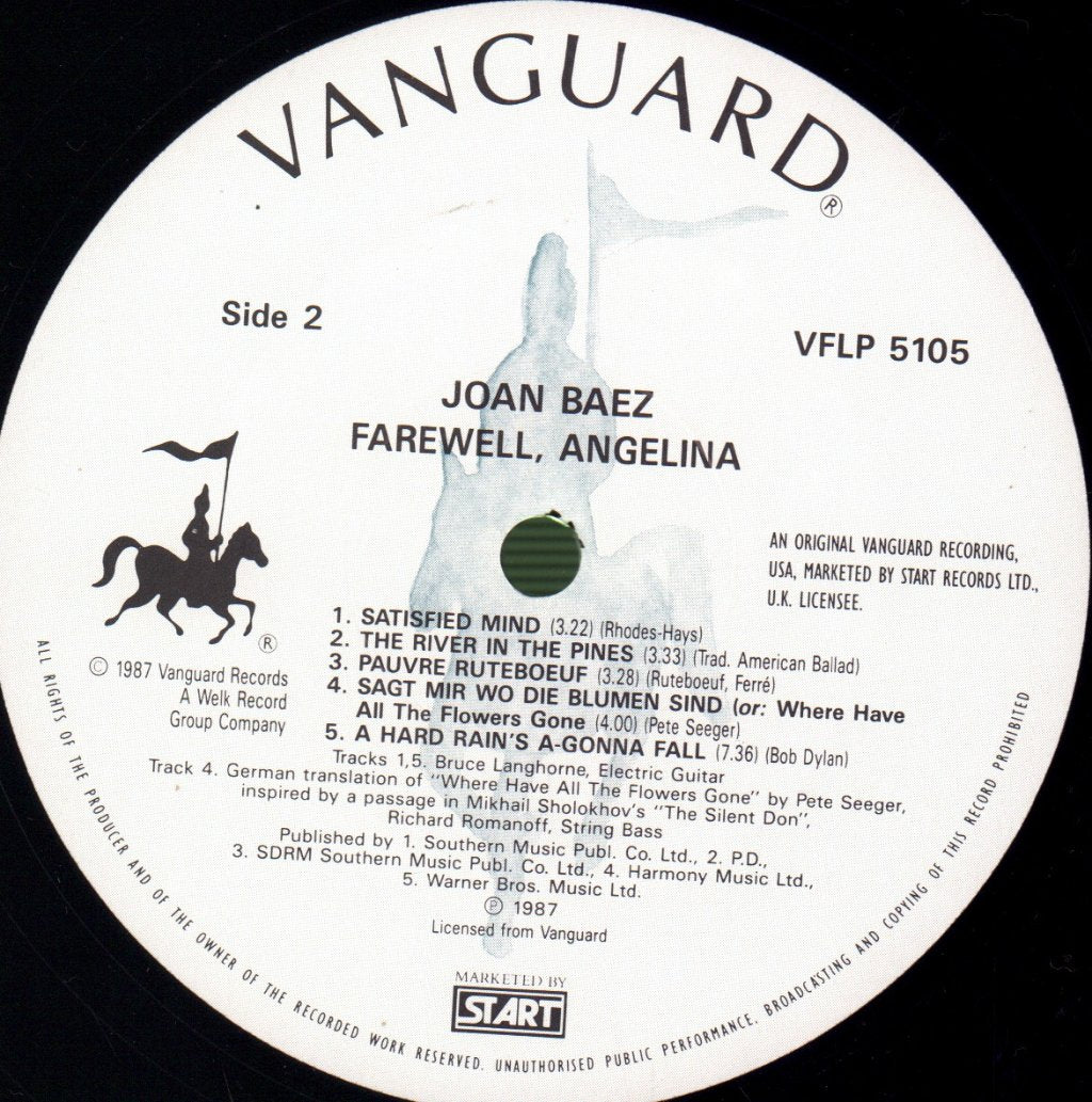 Joan Baez - Farewell, Angelina - Lp
