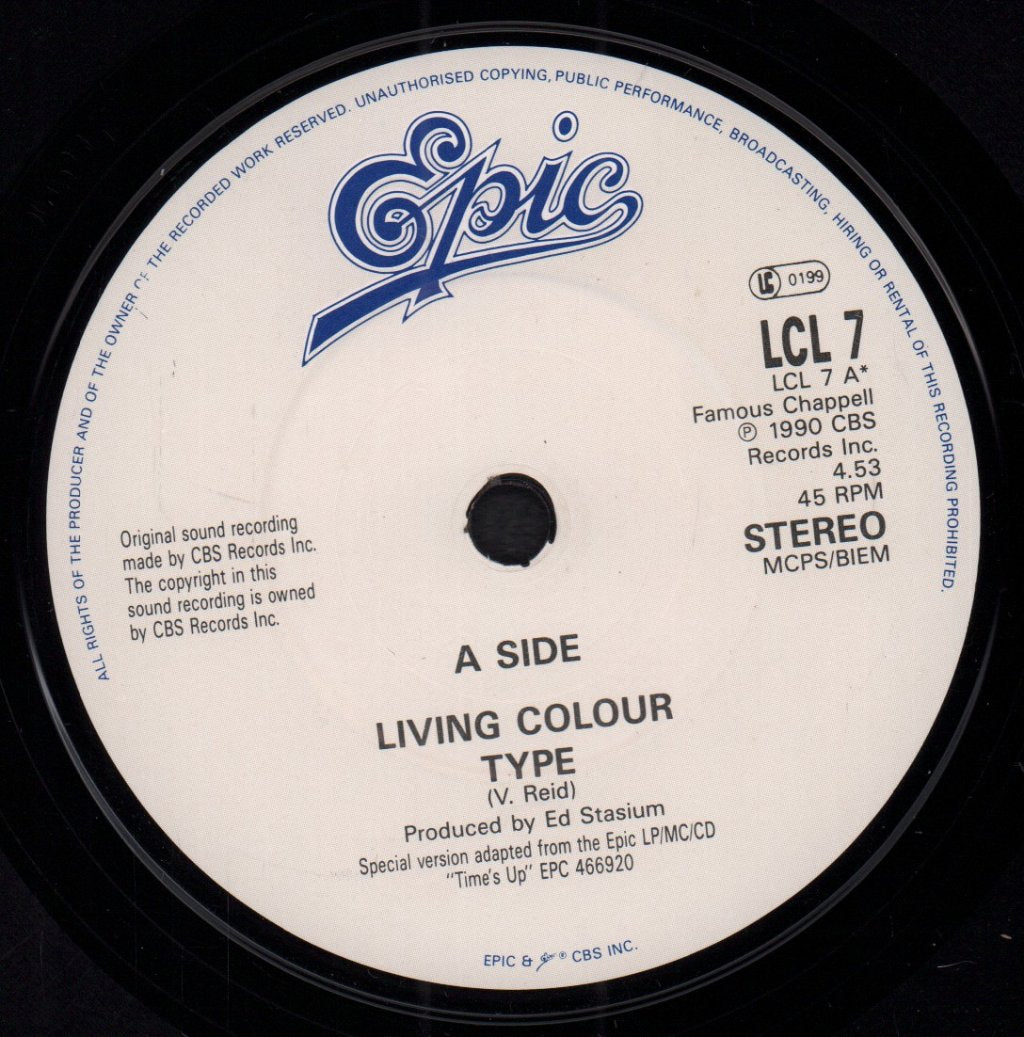 Living Colour - Type - 7 Inch