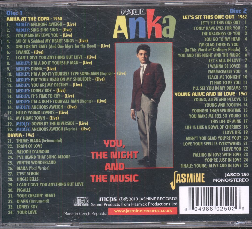 Paul Anka - You, The Night And The Music - Double Cd