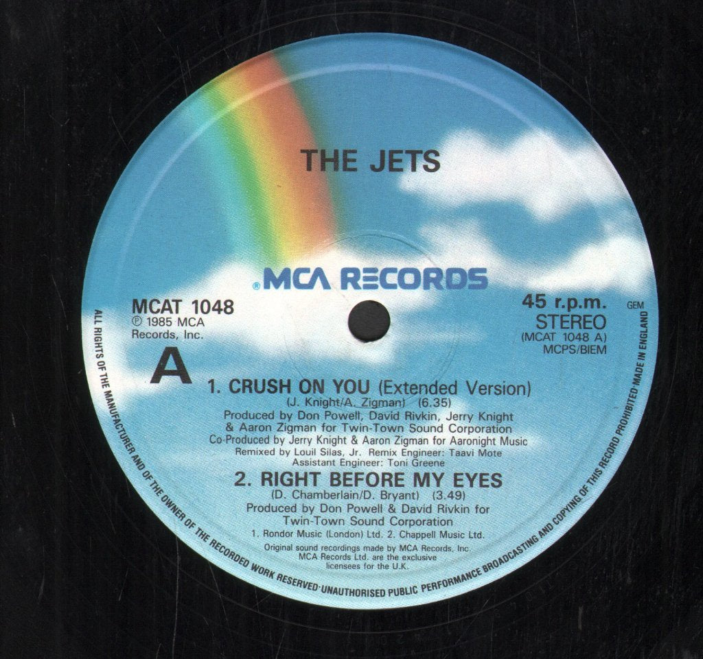 Jets (80'S Pop) - Crush On You - 12 Inch