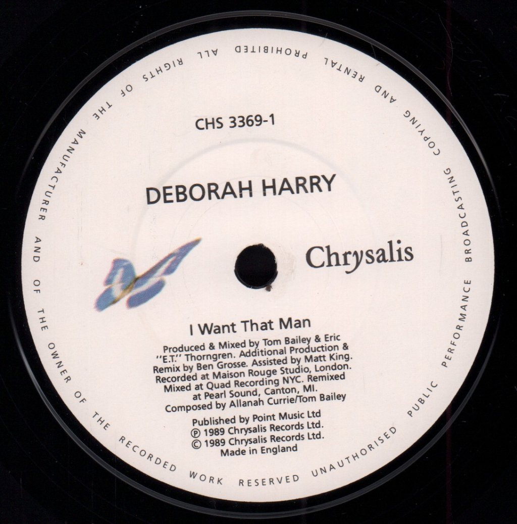 Debbie Harry - I Want That Man - 7 Inch