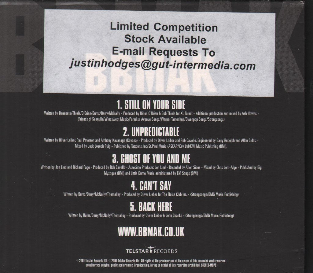 Bbmak - Sooner Or Later Album Sampler - Cd