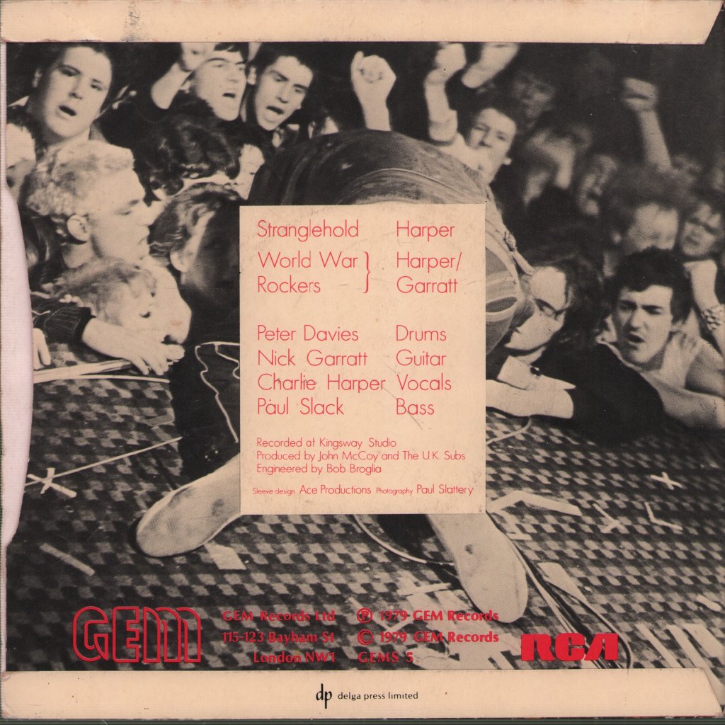 UK Subs - Stranglehold - 7 Inch