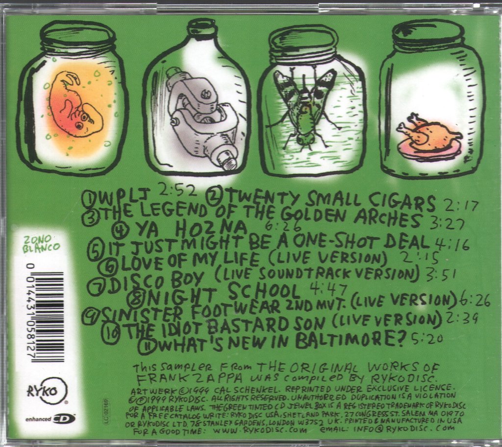 Frank Zappa - Son Of Cheep Thrills - Cd