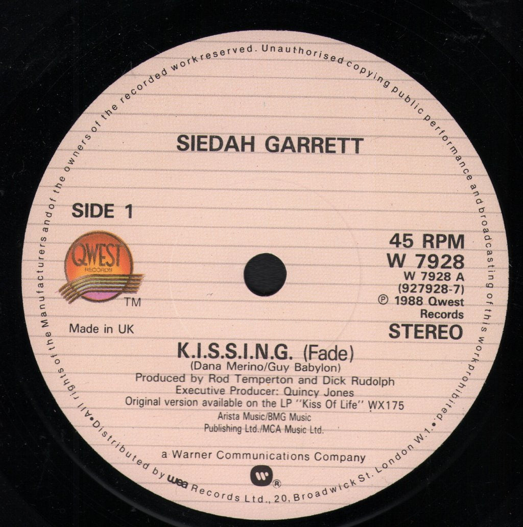 Siedah Garrett - K.I.S.S.I.N.G. - 7 Inch
