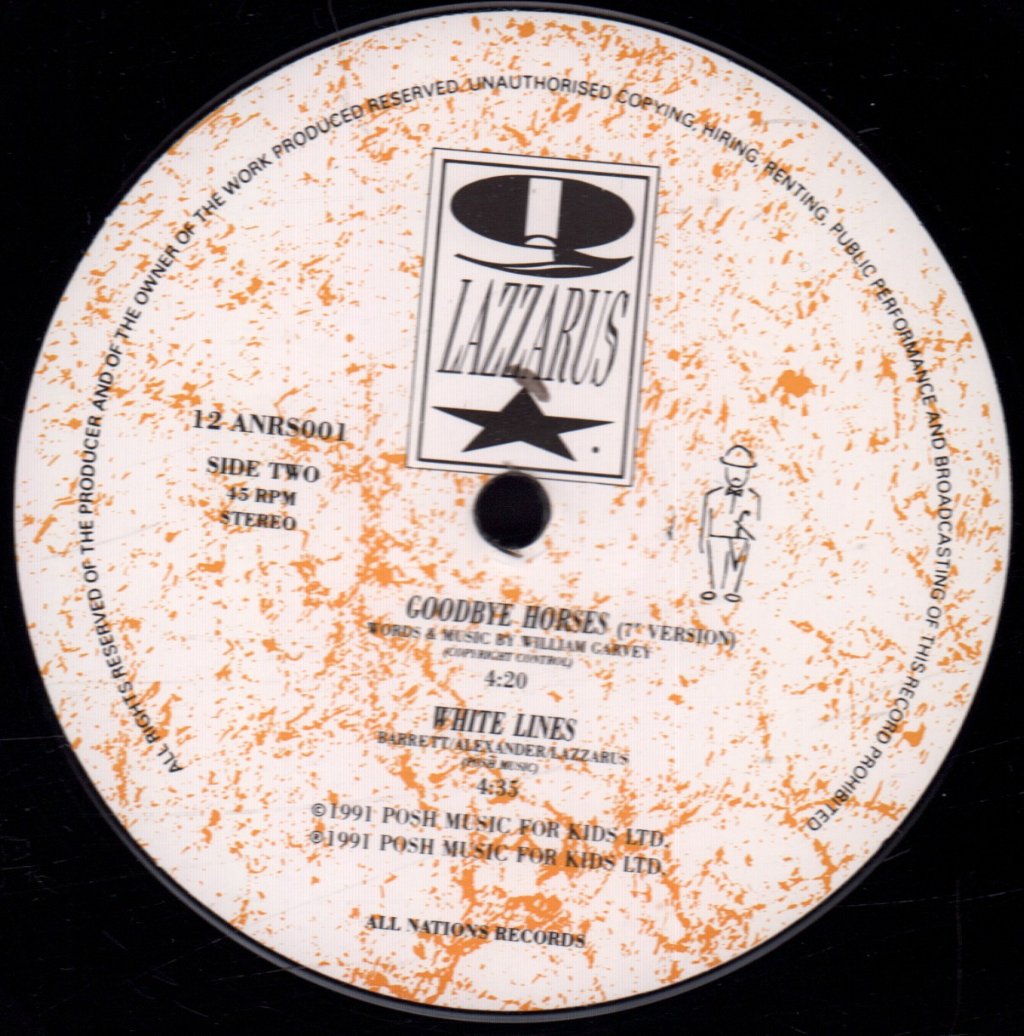 Q Lazzarus - Goodbye Horses - 12 Inch