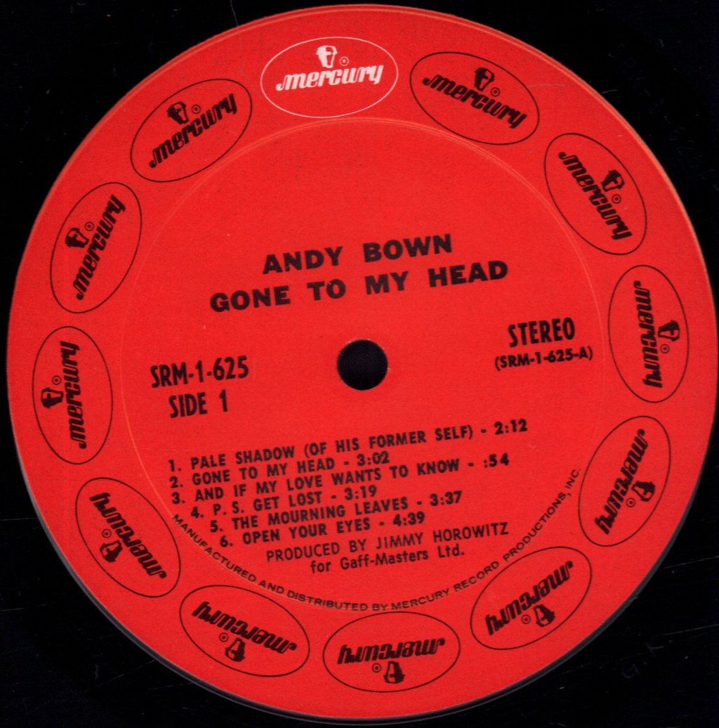 Andy Bown - Gone To My Head - Lp