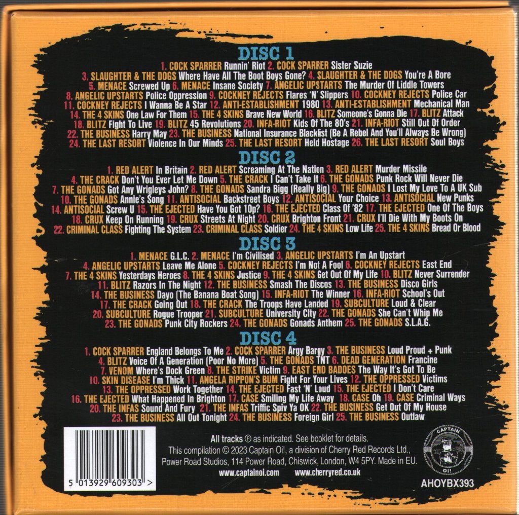 Various Artists - Oi! the Singles - Cd Set