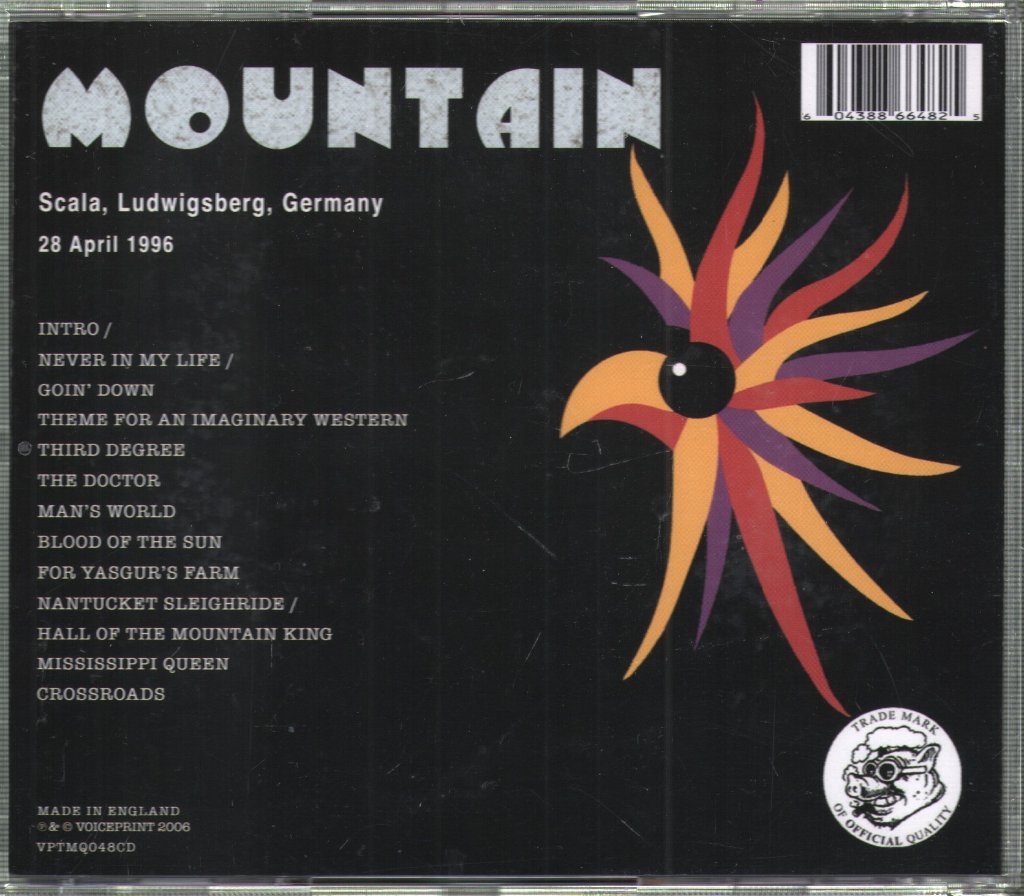 Mountain - Scala Ludwigsberg 1996 - Cd