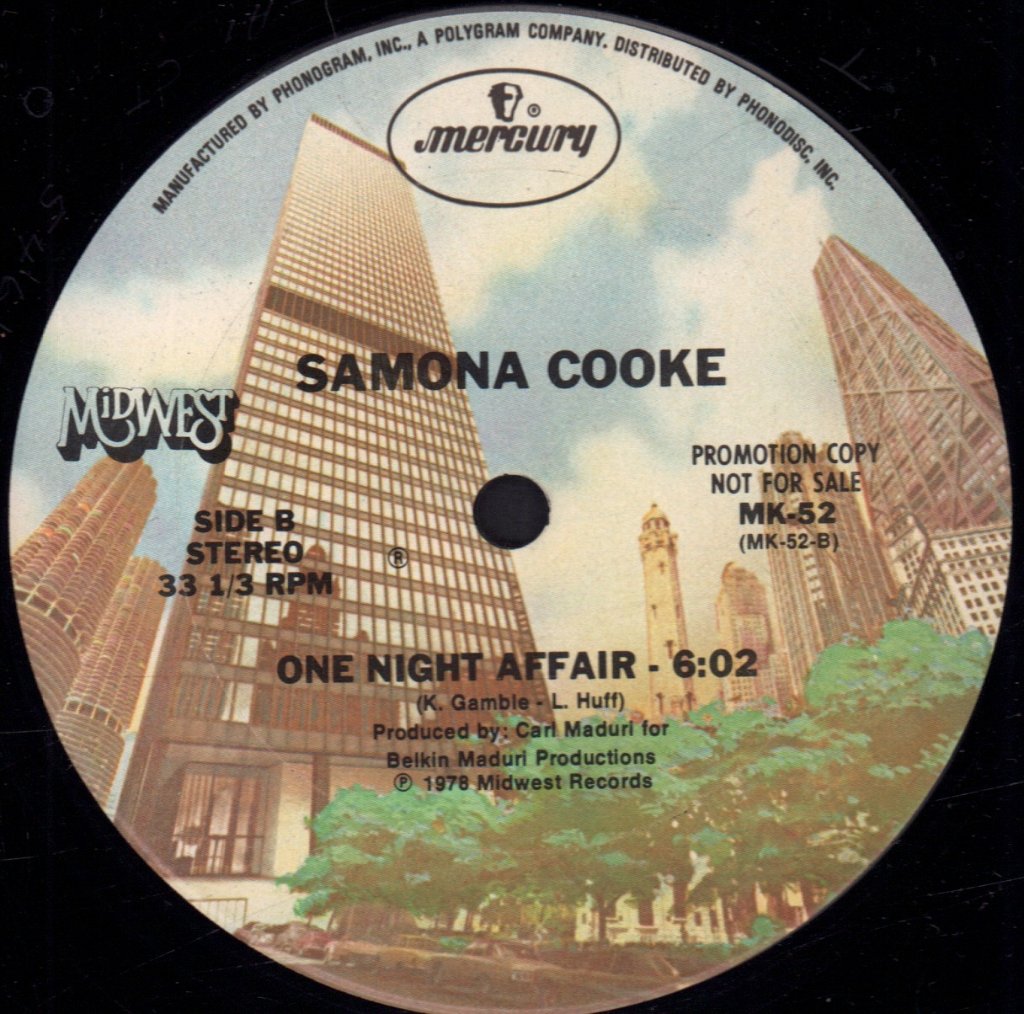 Samona Cooke - One Night Affair - 12 Inch