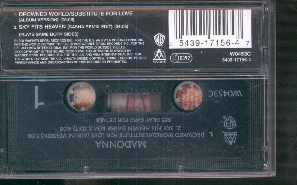 Madonna - Drowned World (Substitute For Love) - Cassette