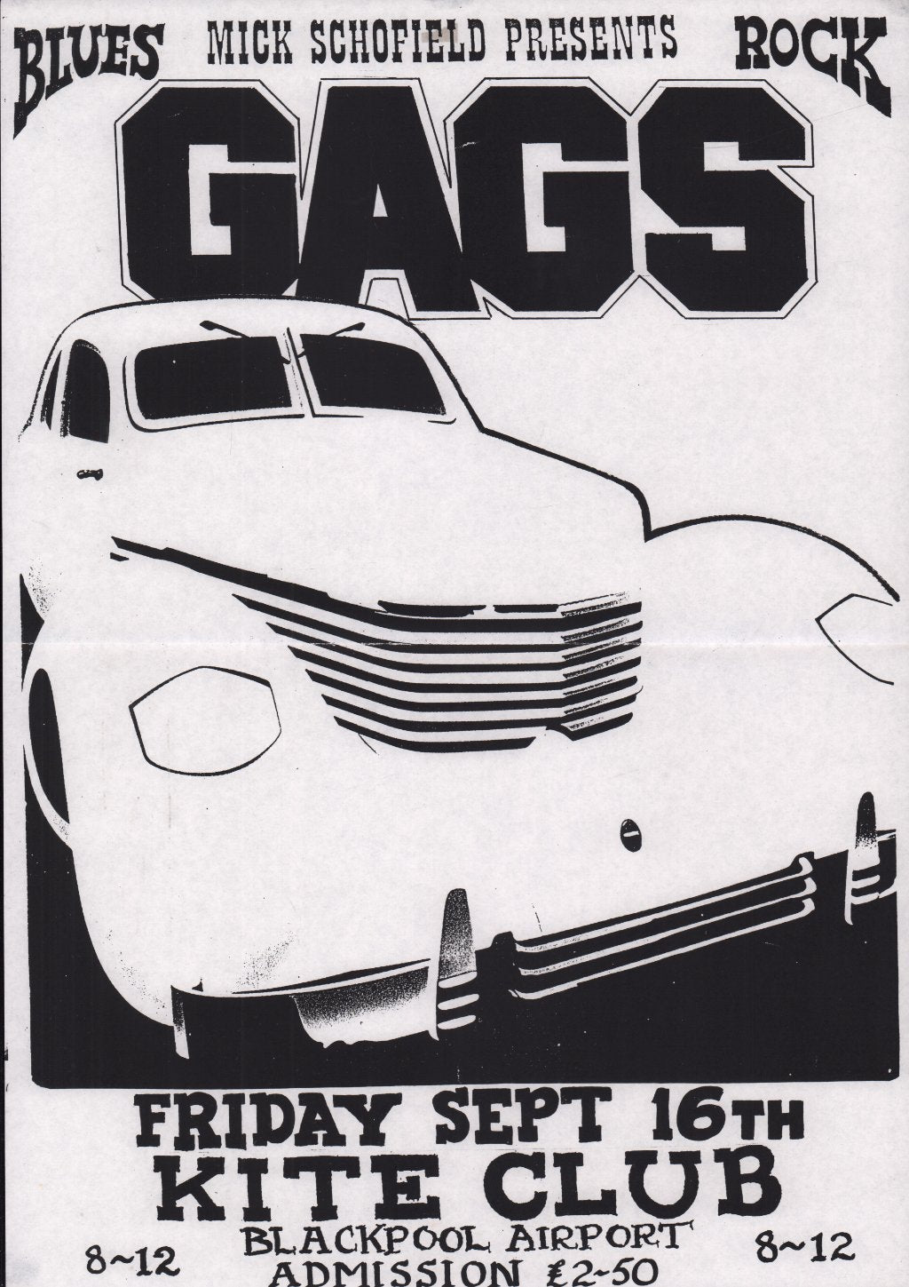 Gags - kite club friday sept 16th - Poster