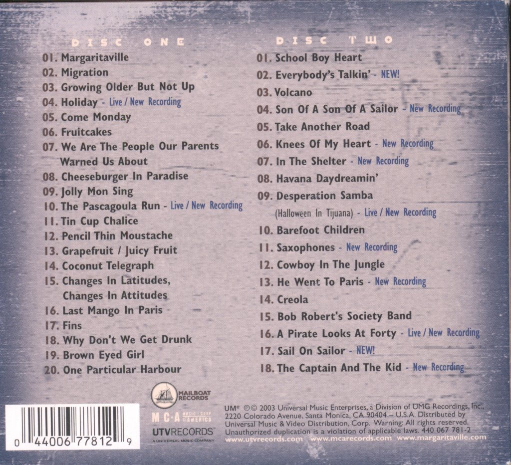 Jimmy Buffett - Meet Me In Margaritaville (The Ultimate Collection) - Cd Set