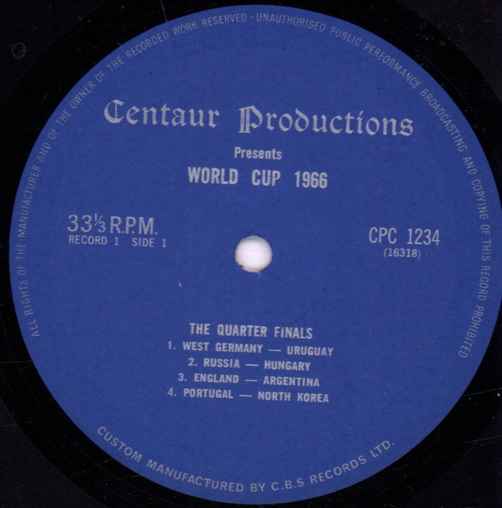 Various Artists - World Cup 1966 - Double Lp