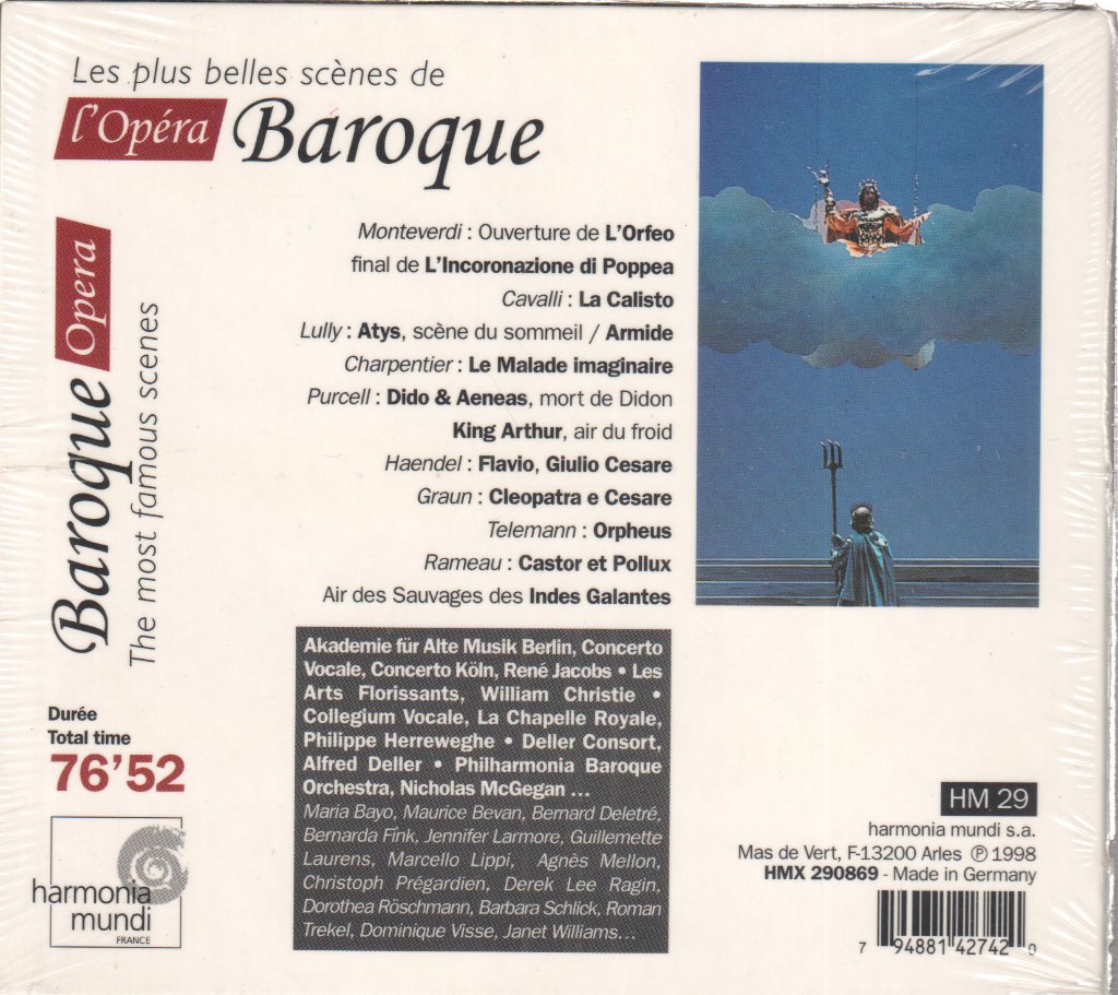 Various Artists - Les Plus Belles Scènes De L'Opéra Baroque - Cd