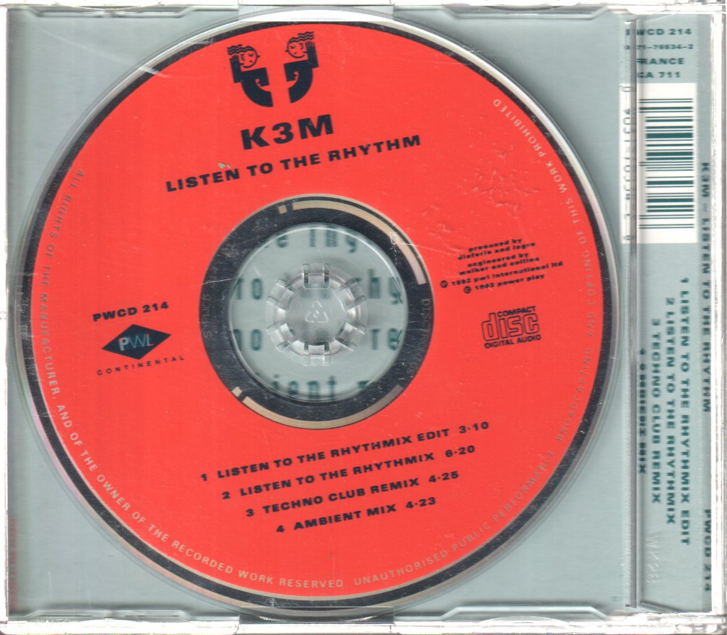 K3M - Listen To The Rhythm - Cd