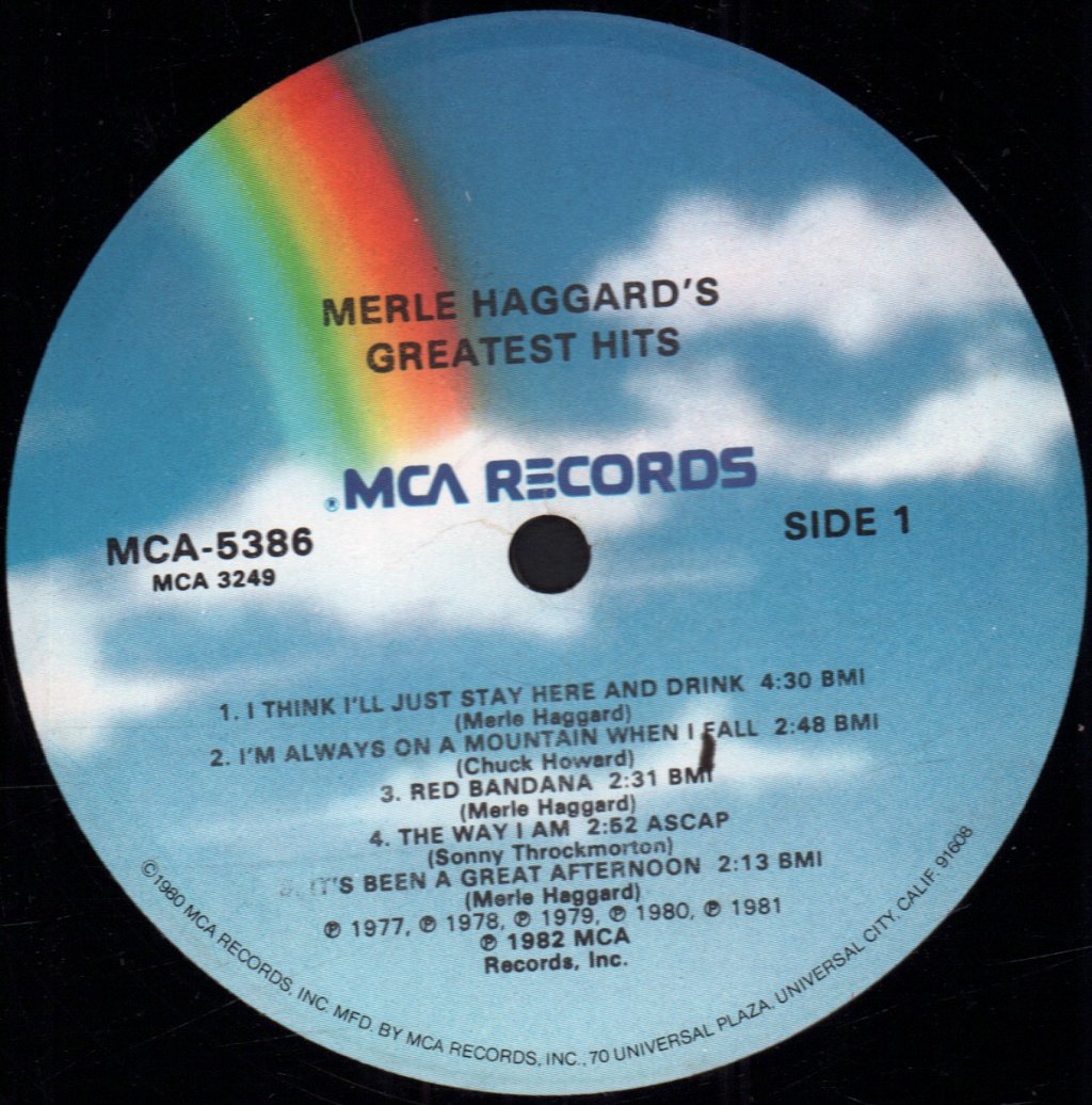 Merle Haggard - Merle Haggard's Greatest Hits - Lp
