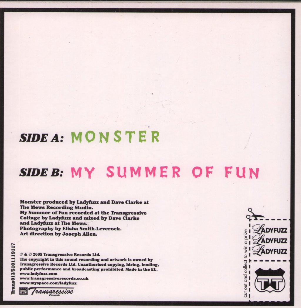Ladyfuzz - Monster - 7 Inch